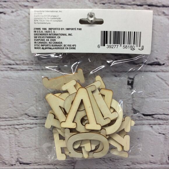 Crafter's Square Wood Letters 2 Pack 52 Pieces Total Educational Arts Crafts NIP - Picture 3 of 4